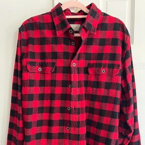 Jachs Mens Flannel Shirt XL (Red/Black)